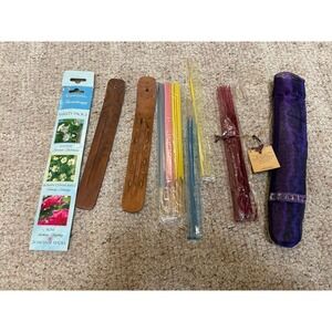 Wooden incense holders and incense
